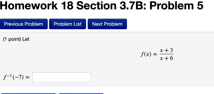 Solved Homework 18 Section 3.7B: Problem 5 Previous Problem | Chegg.com