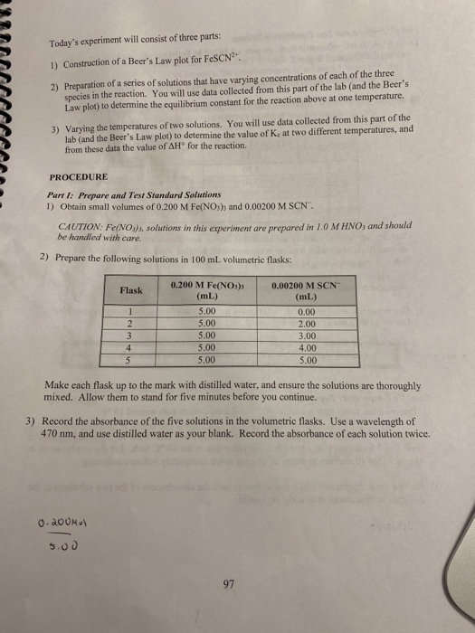 Solved For the prelab today, all solutions were made using | Chegg.com