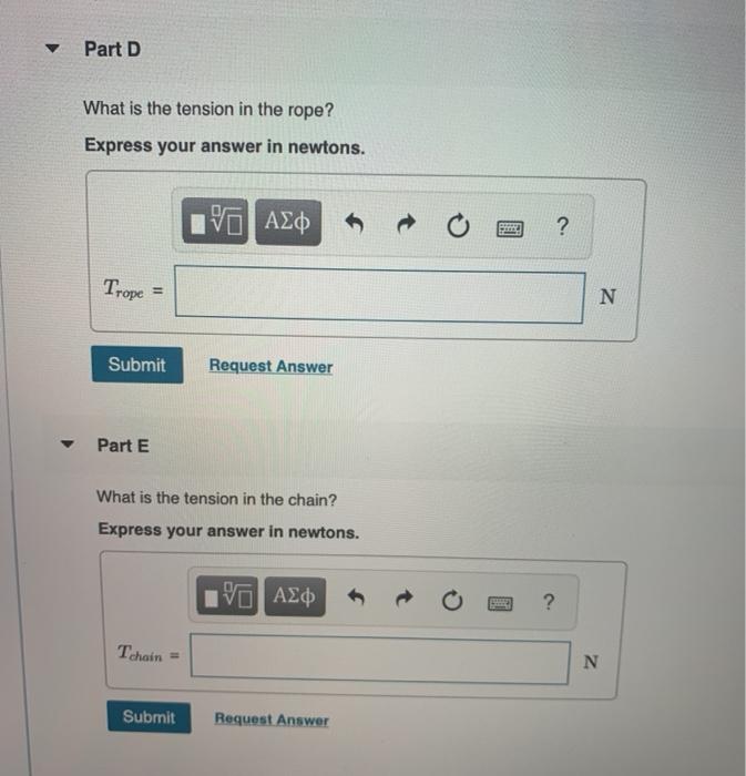 Solved Two 22.0N weights are suspended at opposite ends of