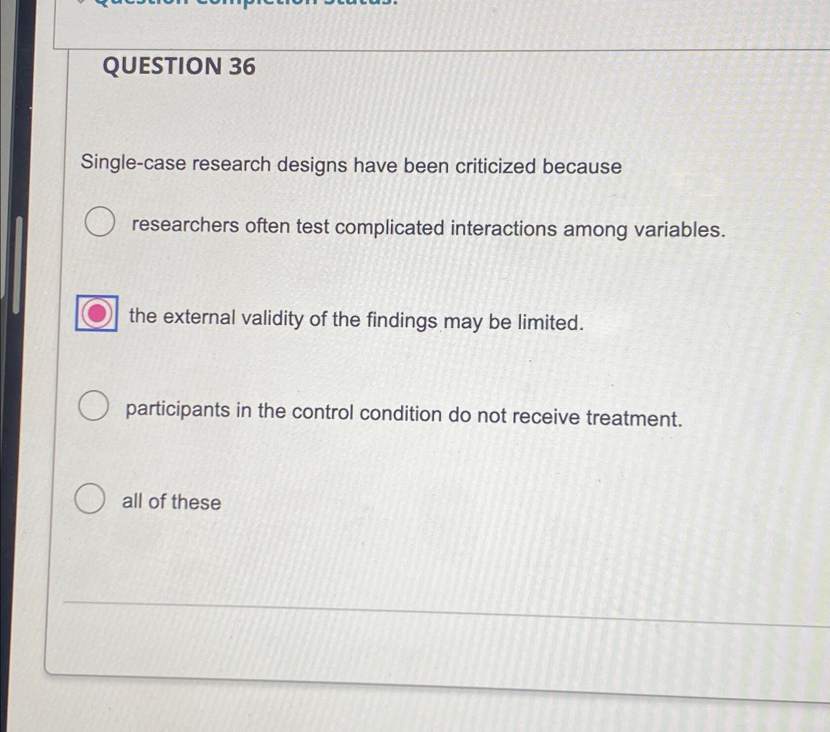 single case research designs chegg