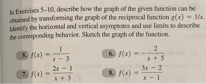 Solved In Exercises 5–10, describe how the graph of the | Chegg.com