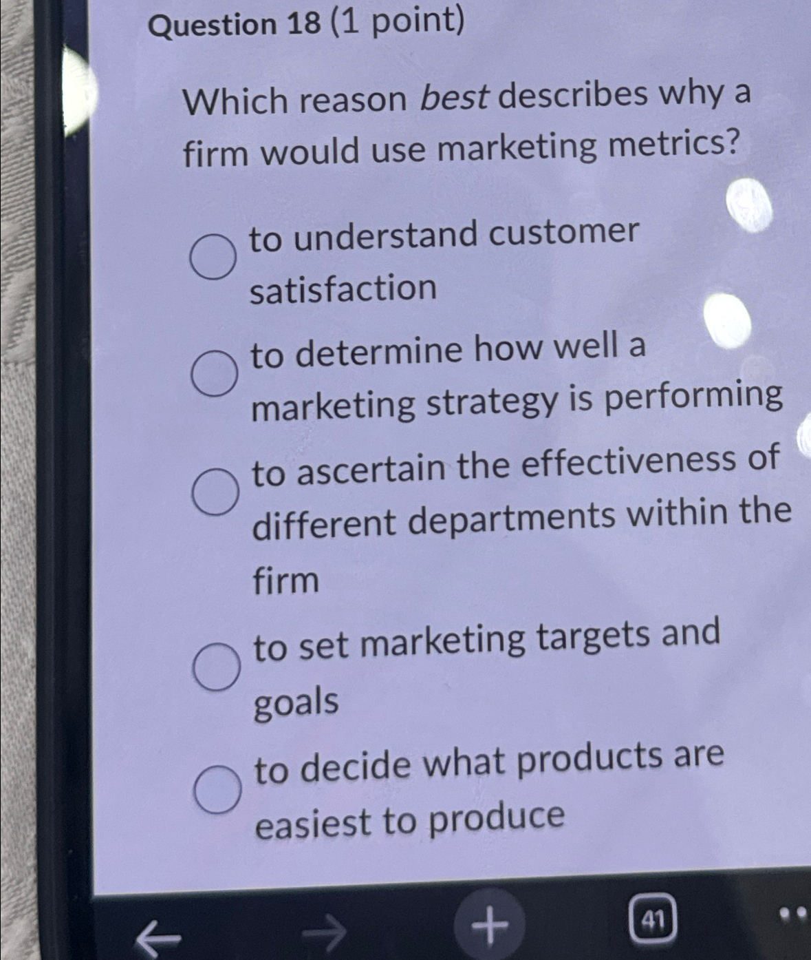 Solved Question 18 (1 ﻿point)Which reason best describes why | Chegg.com