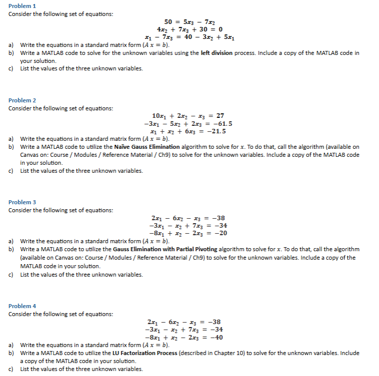 Solved Problem 1Consider the following set of | Chegg.com
