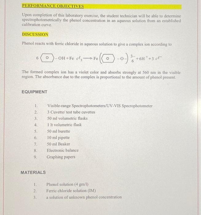 Solved 1. Describe The Basis For Spectrophotometric | Chegg.com