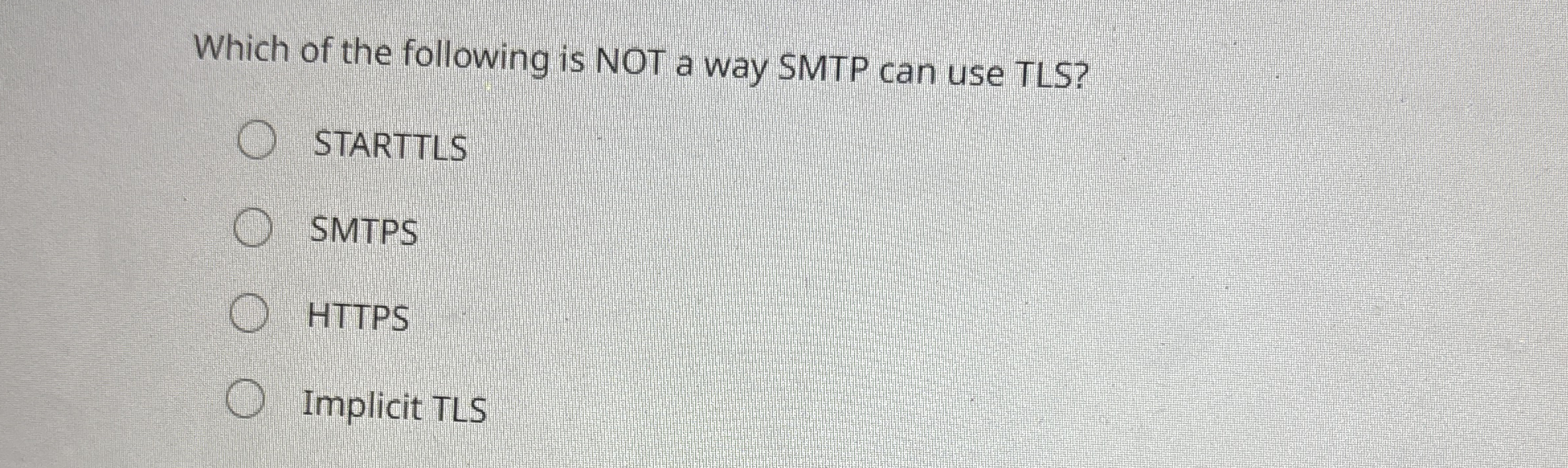 Solved Which of the following is NOT a way SMTP can use | Chegg.com