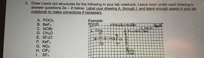 Solved 3. Draw Lewis dot structures for the following in | Chegg.com