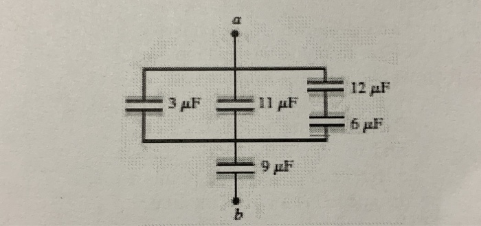 Effective Capacitance Problem Solved find the effective capacitance between points (a) and | Chegg.com