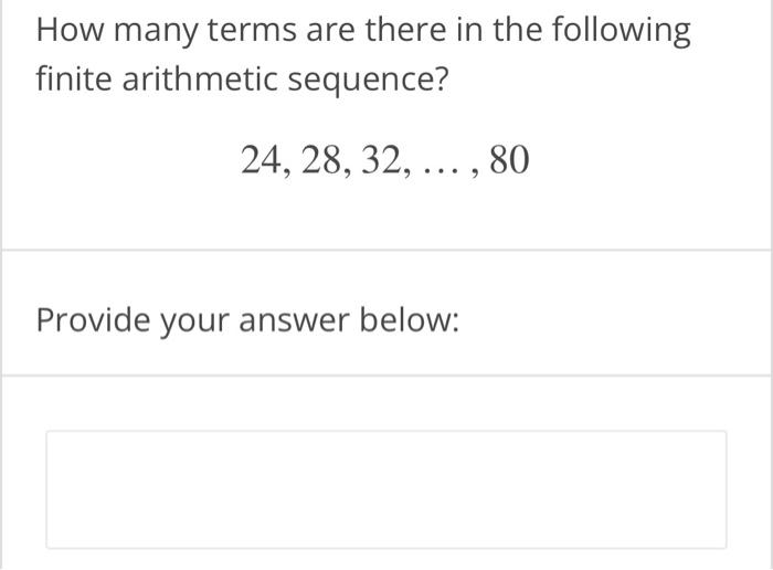 Solved Which of the following are geometric sequences? | Chegg.com