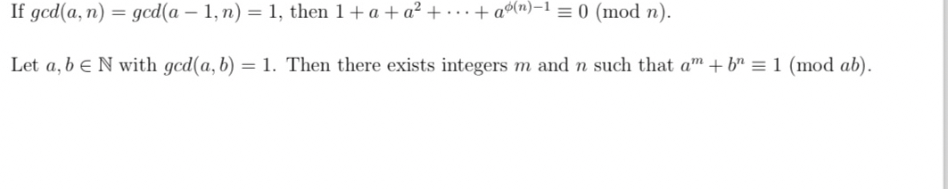 Solved Let A,b In N ﻿with Gcd(a,b)=1. ﻿Then There Exists | Chegg.com