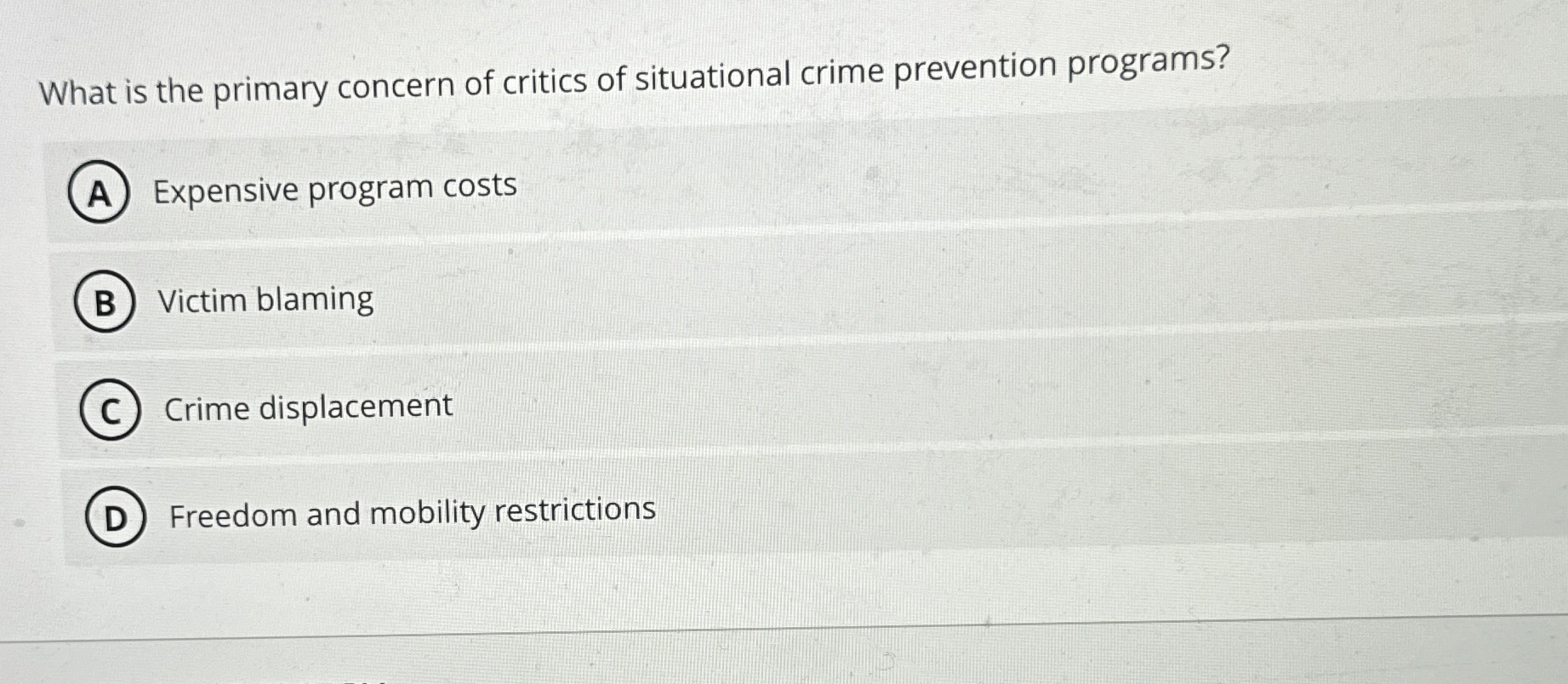 Solved What is the primary concern of critics of situational | Chegg.com