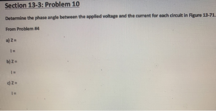 Solved Section 13-3: Problem 10 Determine the phase angle | Chegg.com