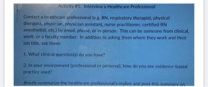 Solved subject: evidence based practice additional | Chegg.com