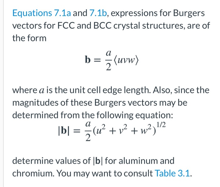 Solved Equations 7.1a And 7.1b, Expressions For Burgers | Chegg.com