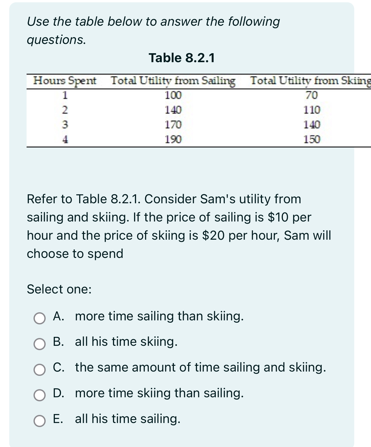 Solved Use the table below to answer the following | Chegg.com