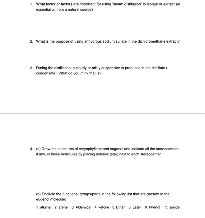 Solved 1. What factor or factors are important for using | Chegg.com