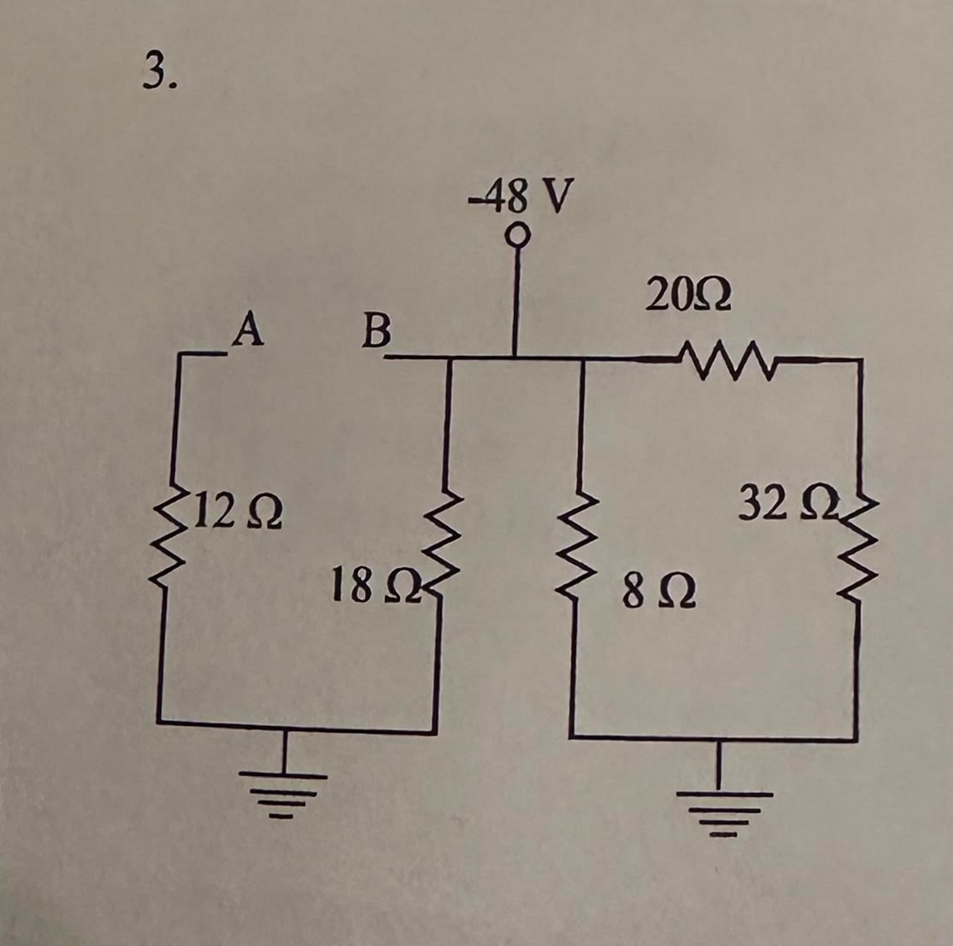 find the thevenins equivalent between points A and B | Chegg.com