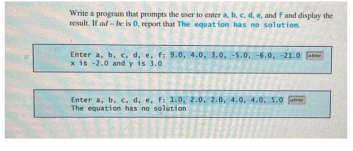 Solved Write a program that prompts the user to enter | Chegg.com