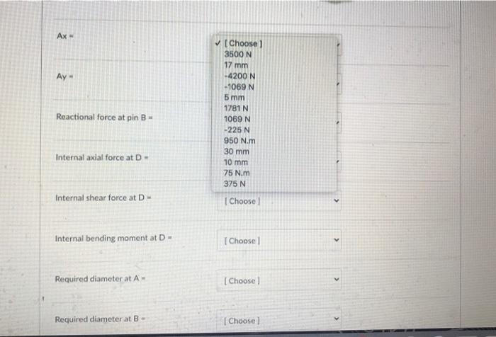 Solved For the structural system shown in the figure, | Chegg.com