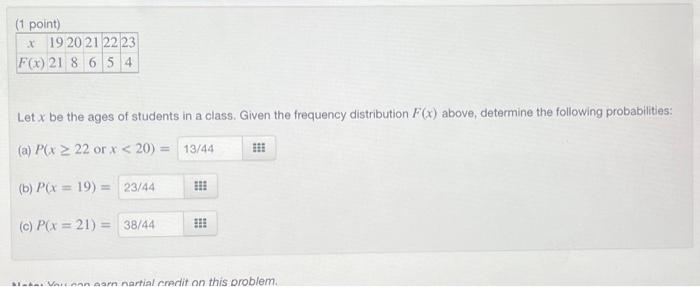 Solved Let X Be The Ages Of Students In A Class. Given The | Chegg.com