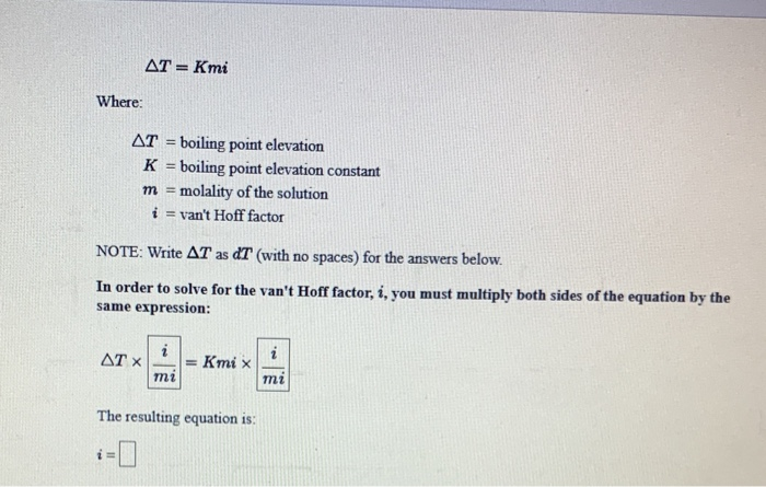Solved Atx] = Kmix The resulting equation is: AT = Kmi | Chegg.com