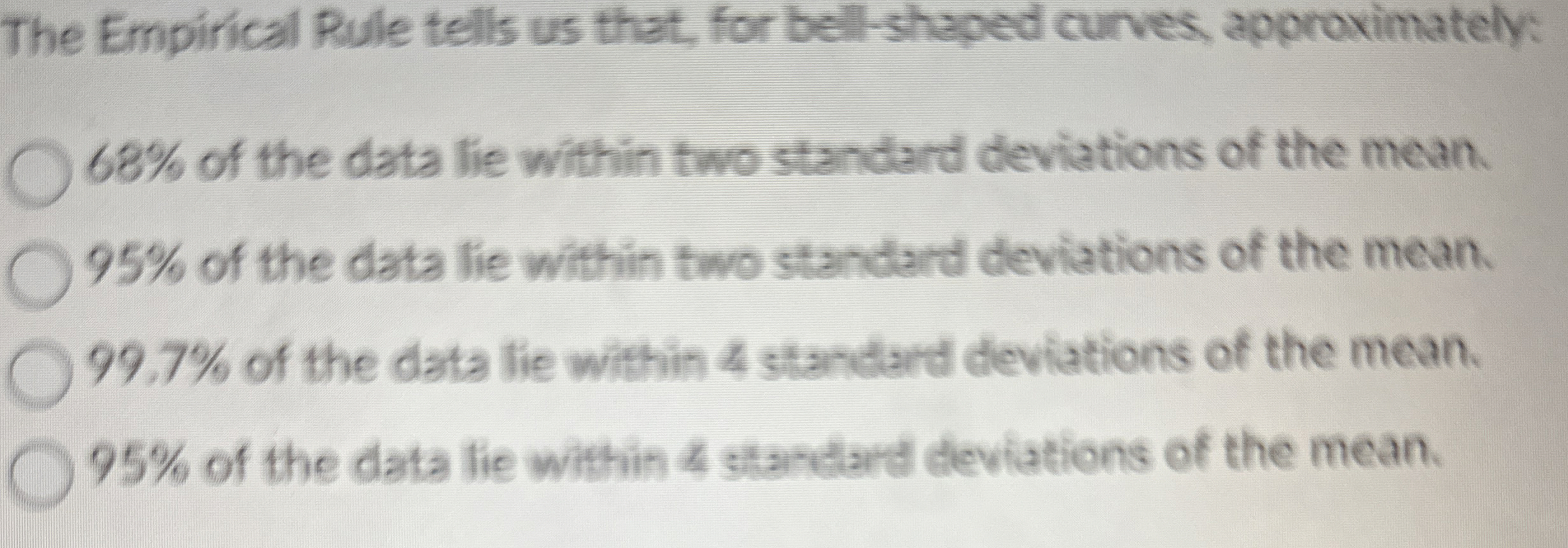 Solved The Empirical Rule tells us that, for bell-shaped | Chegg.com