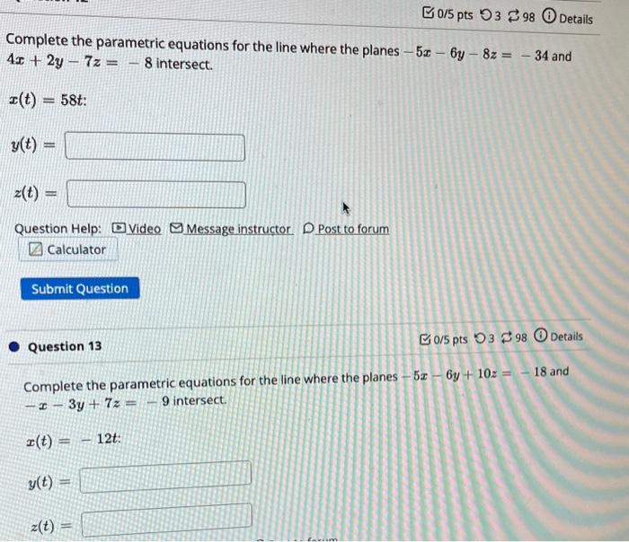 Solved Having trouble with these two questions. Can you show | Chegg.com