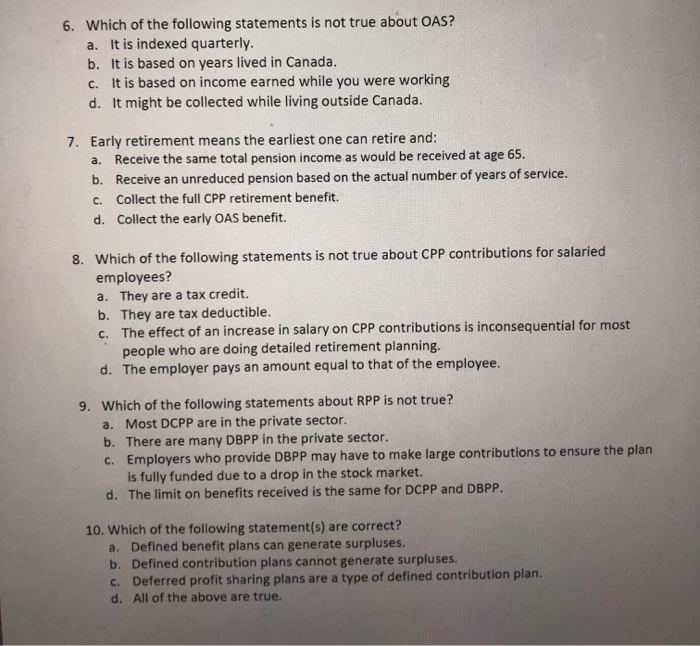 Solved 6. Which Of The Following Statements Is Not True | Chegg.com Solved 6. Which Of The Following Statements Is Not True | Chegg.com