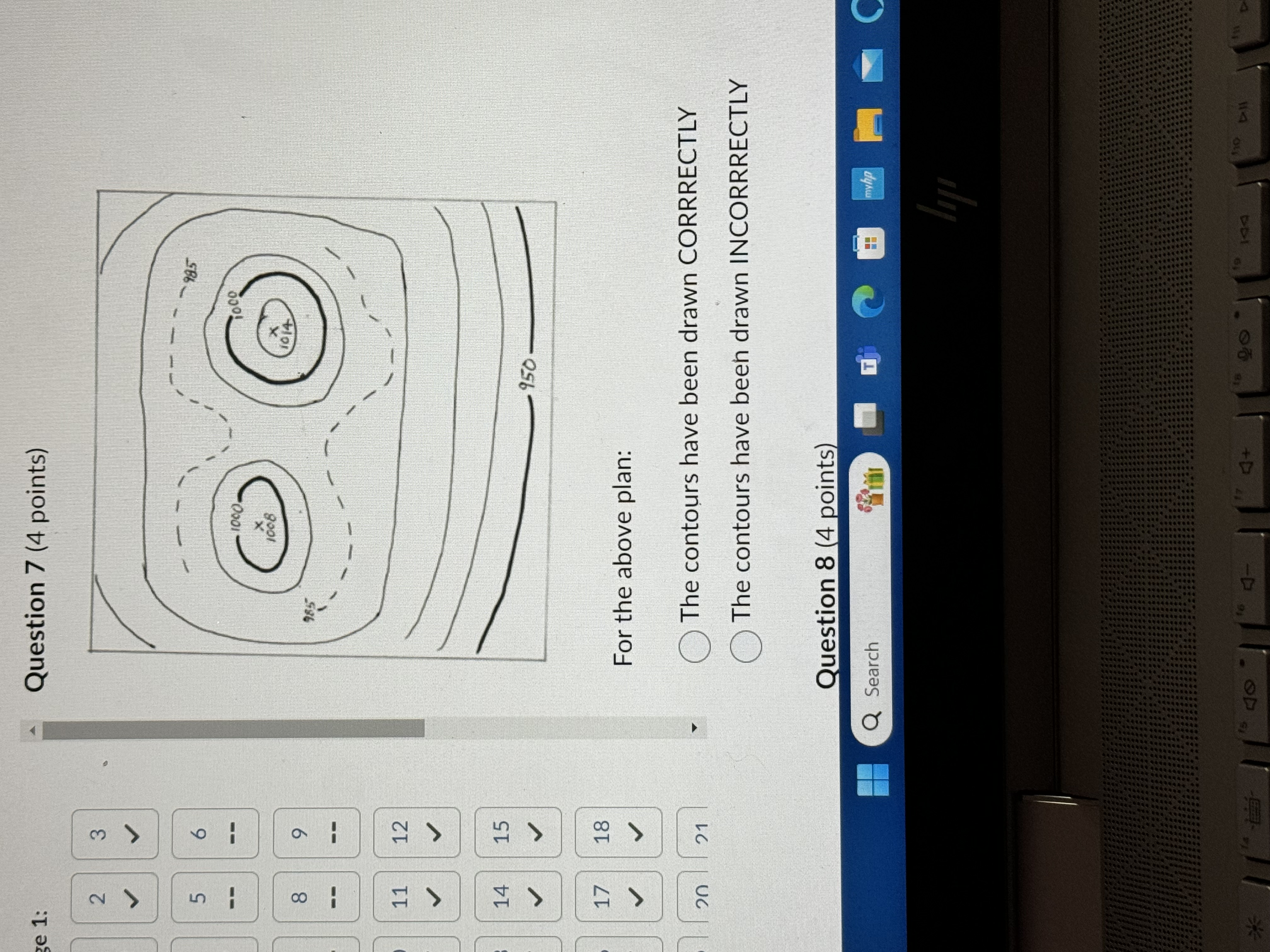 Solved Question 7 (4 ﻿points)For the above plan:The contours | Chegg.com