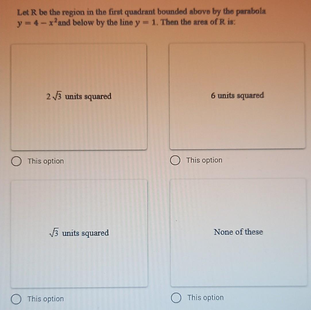Solved Let R be the region in the first quadrant bounded | Chegg.com