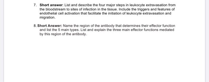 leukocyte extravasation steps