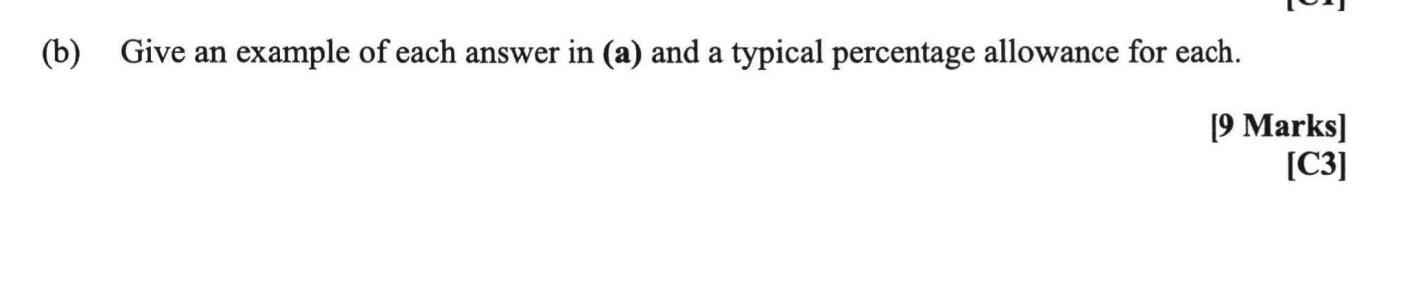 Solved (b) ﻿Give An Example Of Each Answer In (a) ﻿and A | Chegg.com