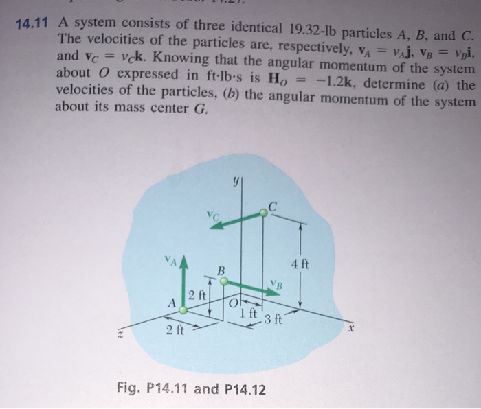 Solved 11 A System Consists Of Three Identical 19.32-lb | Chegg.com