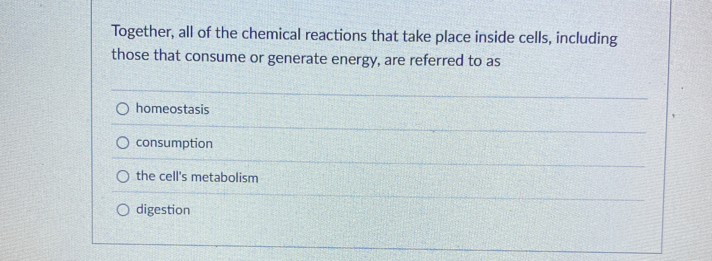Solved Together, all of the chemical reactions that take | Chegg.com