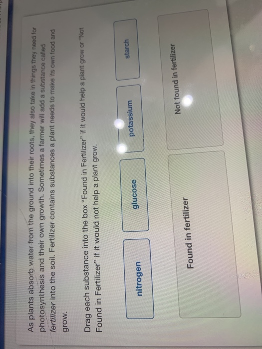 Solved As plants absorb water from the ground into their ...