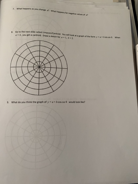 Solved Polar Coordinates Lab Directions Complete the lab in