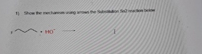 Solved Show the mechanism using arrows the Substitution Se2 | Chegg.com