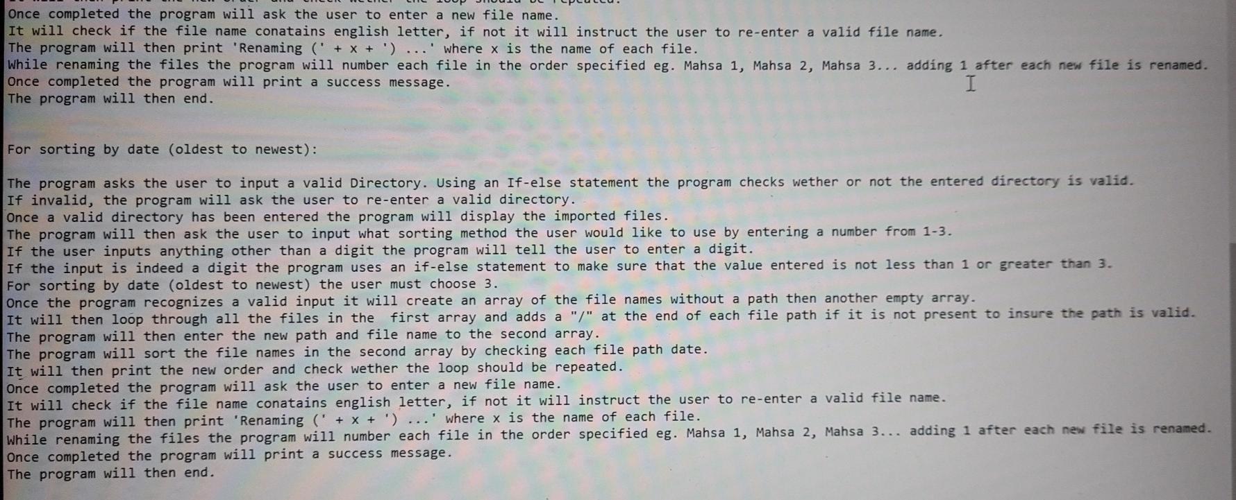 Solved For sorting by alphabetiacl order: The program asks | Chegg.com