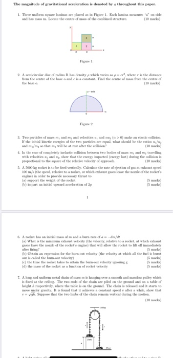 Solved The made of gravitational w at is deed by throughout | Chegg.com