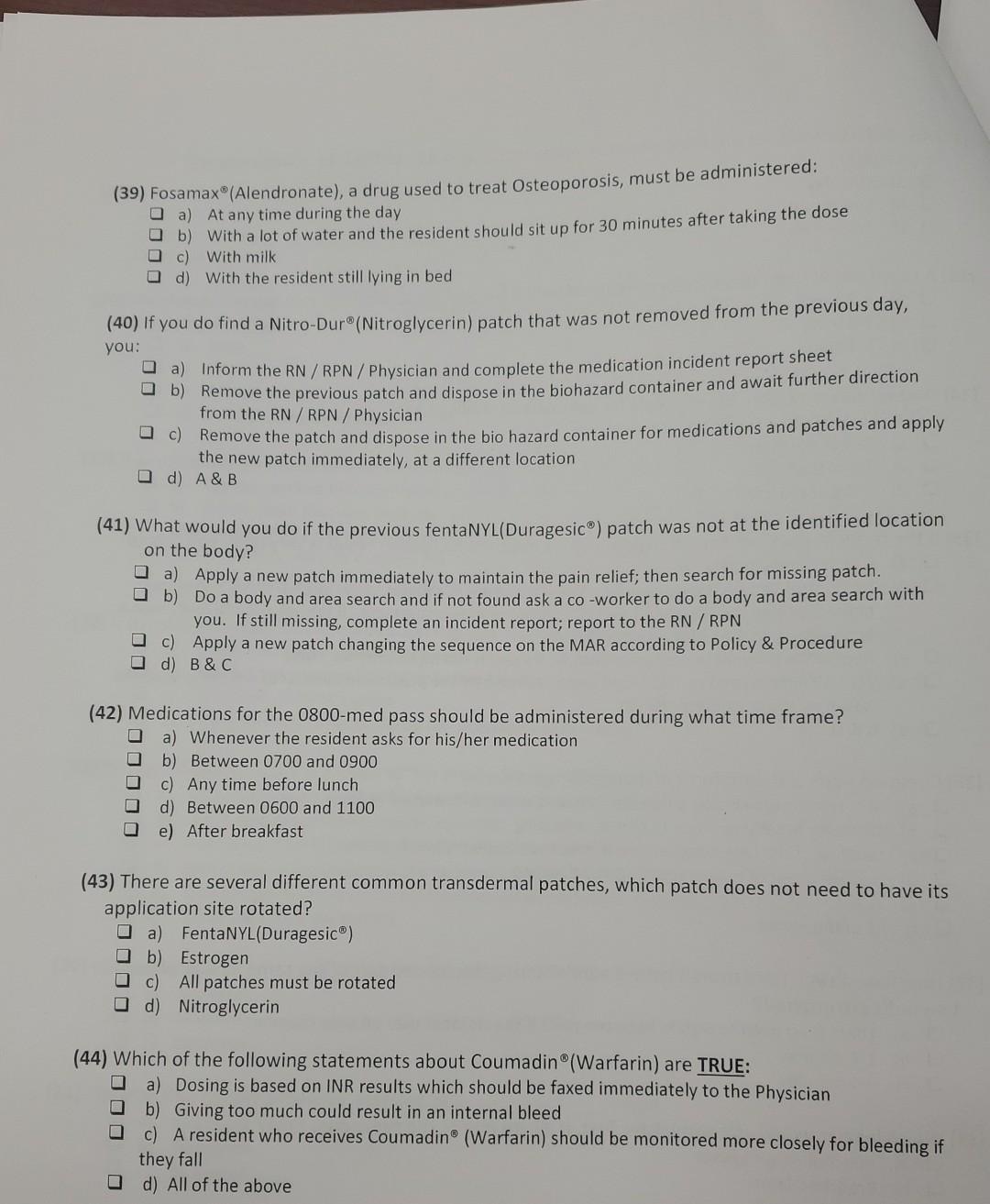 Solved Review: Choose one answer for the following | Chegg.com