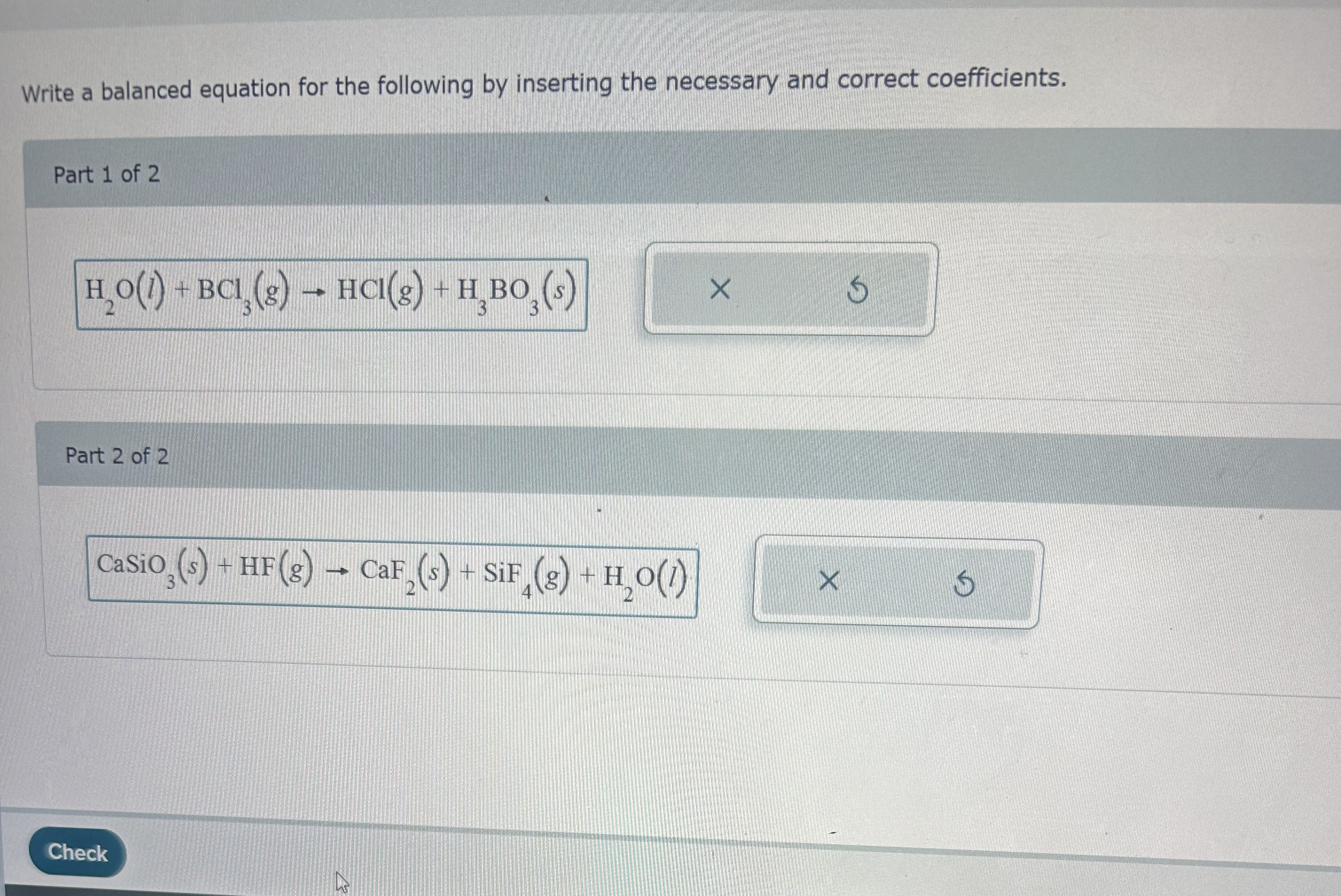 Solved Post a questionWrite a balanced equation for the | Chegg.com