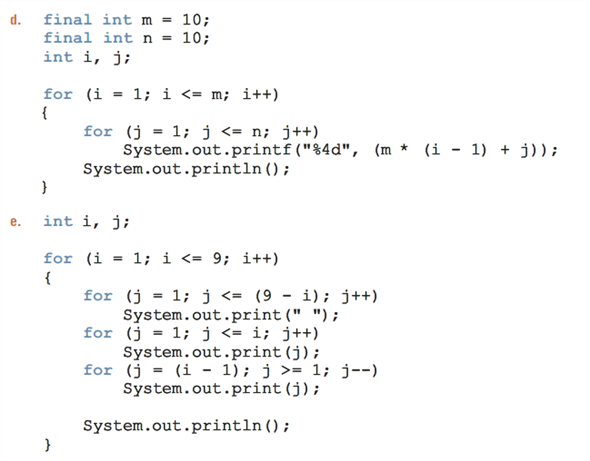 Solved: To further learn how nested for loops work, do a walk-thro ...