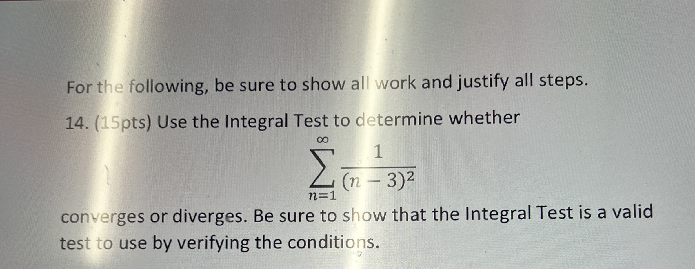 Solved For the following, be sure to show all work and | Chegg.com