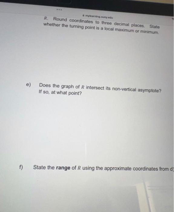 Solved Q10 Consider The Following Rational Function 1396