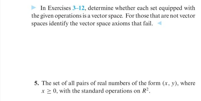 Solved In Exercises 3-12, determine whether each set | Chegg.com
