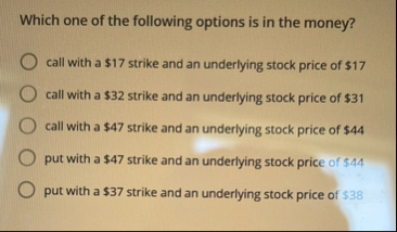 Solved Which one of the following options is in the | Chegg.com