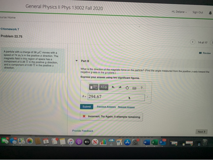 Solved General Physics II Phys 13002 Fall 2020 Course Home | Chegg.com