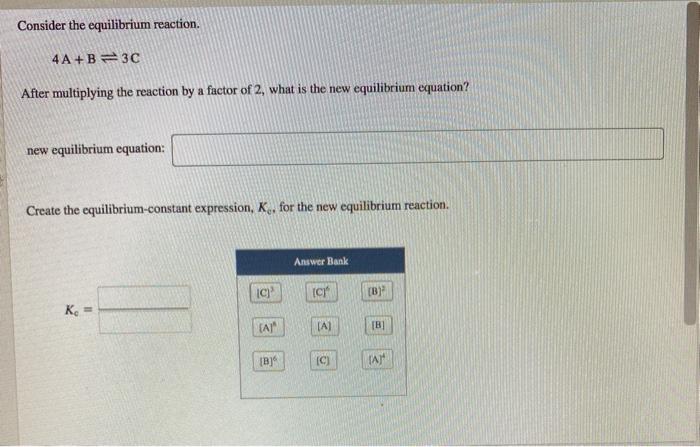 Solved Consider The Equilibrium Reaction. 4A+B=30 After | Chegg.com