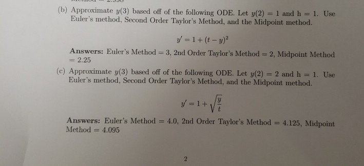 Solved these have the answers to them and are given to us to | Chegg.com