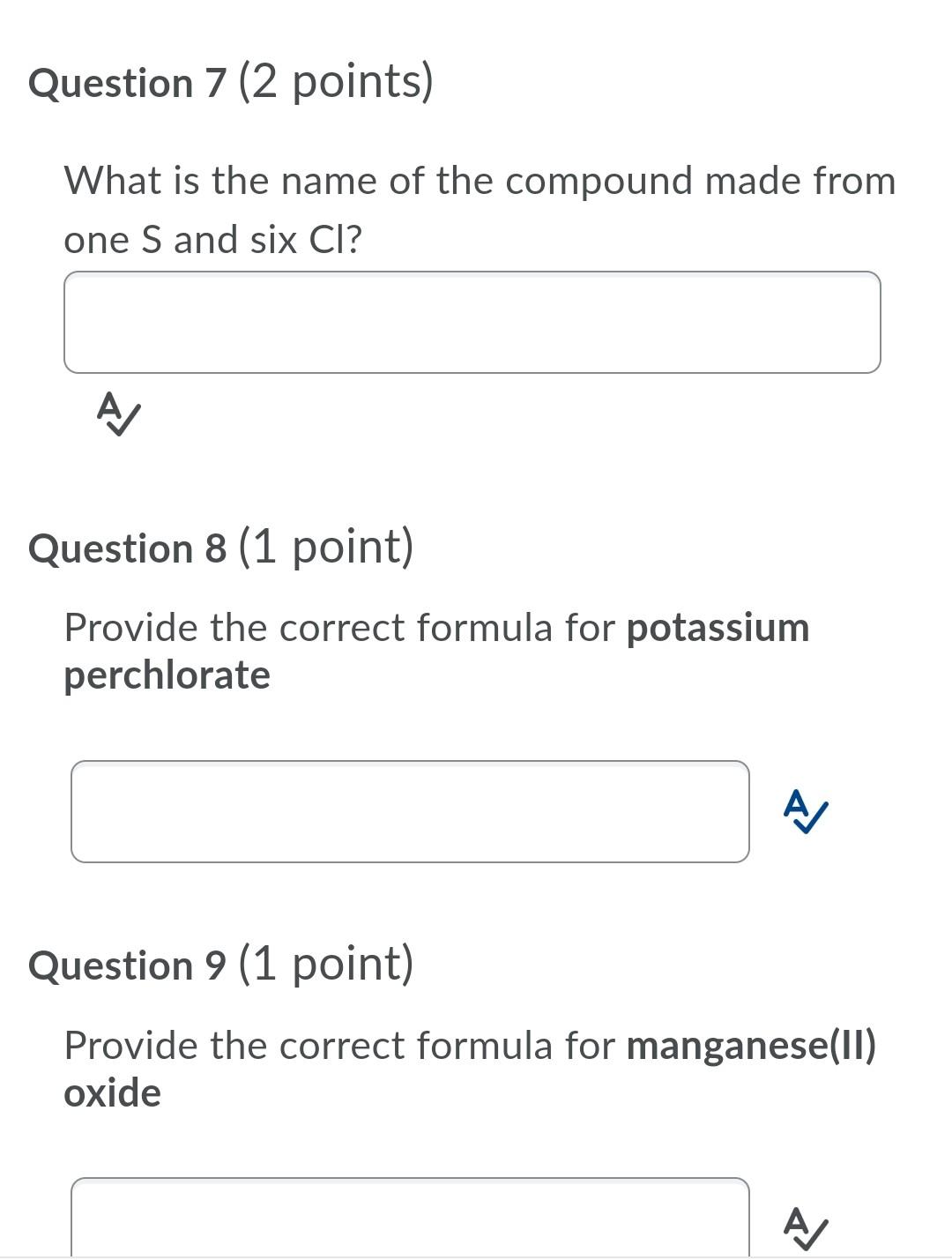 Solved Question 7 (2 points) What is the name of the | Chegg.com