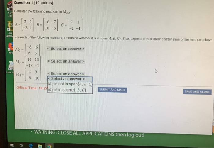 Solved Question 1 [10 points] Consider the following | Chegg.com